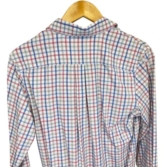 Johnnie-O Prep-Formance Plaid Button Down Shirt Lightweight Boys 16 - Picture 9 of 12